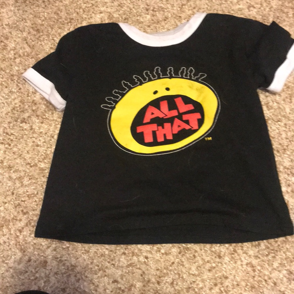 Black Nickelodeon crop top
